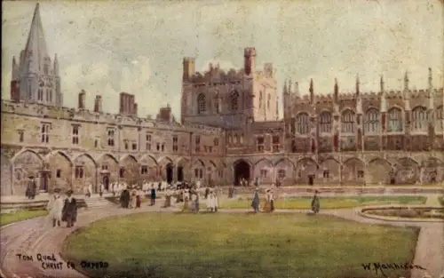 Künstler Ak Oxford Oxfordshire England, Christ Church College, Tom Quad