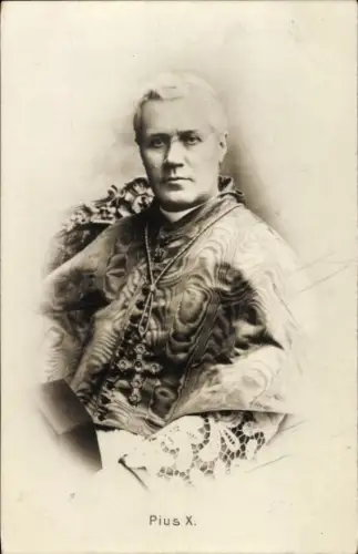 Ak Papst Pius X., Portrait