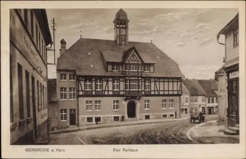 Ak Gernrode Quedlinburg im Harz, Rathaus