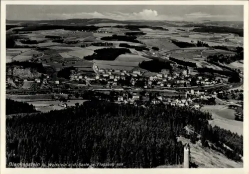 Ak Blankenstein Wilsdruff Sachsen, Fliegeraufnahme
