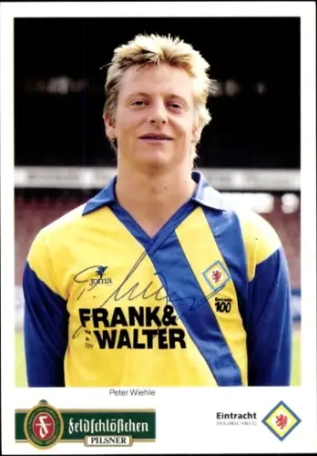 Autogrammkarte Fußballer Peter Wiehle, Eintracht Braunschweig, Autogramm