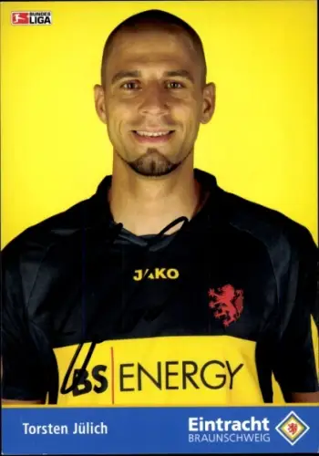 Autogrammkarte Fußballer Torsten Jülich, Eintracht Braunschweig, Autogramm