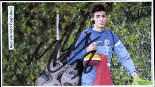 Autogrammkarte Fußballer Mohammad Baghdadi, Eintracht Braunschweig, Autogramm