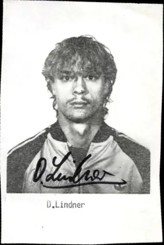 Autogrammkarte Fußballer Detlef Lindner, Eintracht Braunschweig, Autogramm