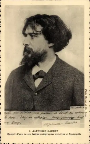 Ak Schriftsteller Alphonse Daudet, Portrait