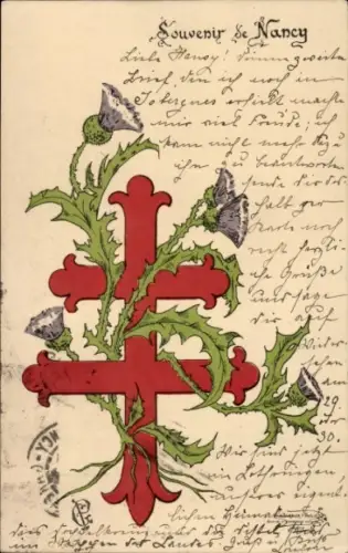 Ak Nancy, Wappen, Distel