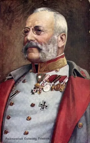 Künstler Ak Feldmarschall Erzherzog Friedrich, Portrait