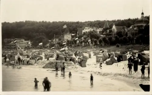 Foto Ak Insel Rügen, Strandblick