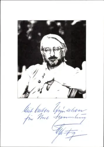 Ak Filmregisseur Hubert Frank, Portrait, Autogramm