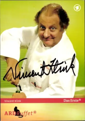 Ak Fernsehkoch und Autor Vincent Klink, Portrait, Autogramm