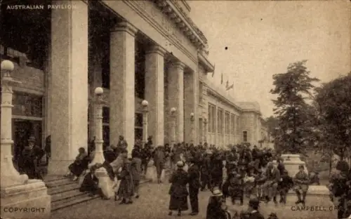 Ak Wembley London England, British Empire Exhibition, Australischer Pavillion