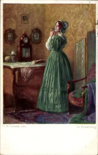 Künstler Ak Schuster, C. M., In Erwartung