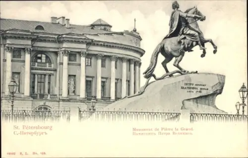 CPA St. Petersburg Russland, Monument de Pierre le Grand