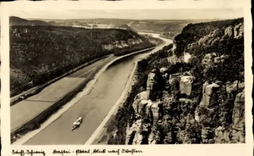 Ak Wehlen an der Elbe Sächsische Schweiz, Fremdenhof und Berggaststätte Bastei