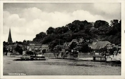 Ak Lauenburg an der Elbe, Teilansicht