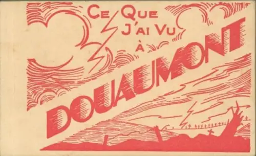 13 Ak im Umschlag Douaumont Lothringen Meuse