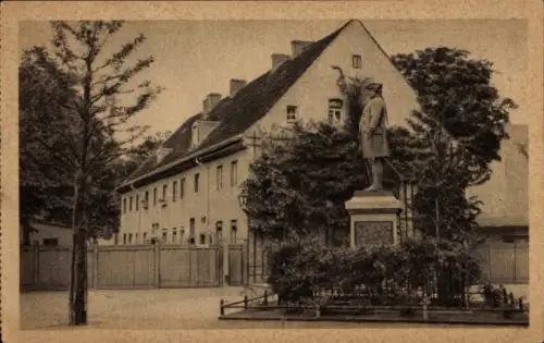 Ak Berlin Neukölln Rixdorf, Denkmal