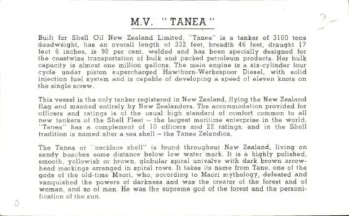 Foto M. V. Tanea, Shell Tanker