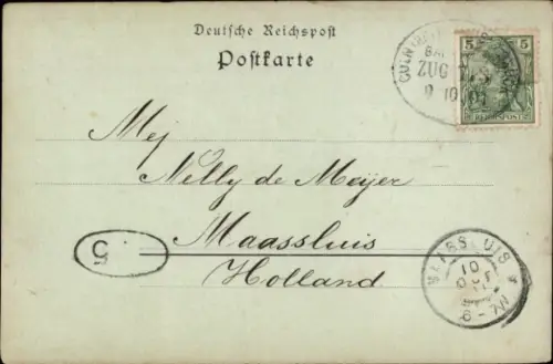 Mondschein Ak Köln am Rhein, Rheinansicht, Dom