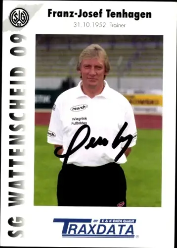 Autogrammkarte Franz-Josef Tenhagen, SG Wattenscheid 09, Autogramm