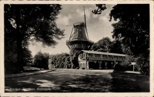 Ak Potsdam Sanssouci, Historische Mühle