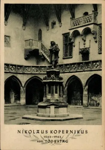 Ak Kraków Krakau Polen, Denkmal Nikolaus Kopernikus, 400. Todestag