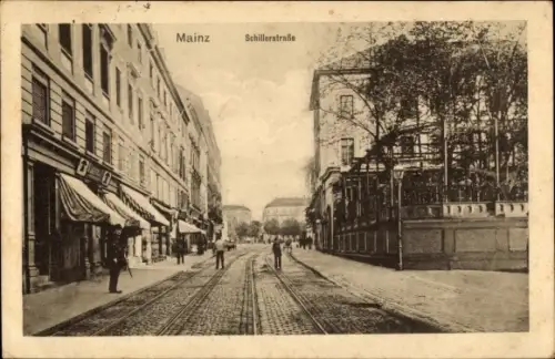 Ak Mainz am Rhein, Schillerstraße