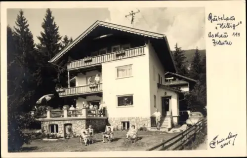 Ak Aschau im Zillertal Tirol, Gästehaus Hillig, Fotograf Hans Hruschka