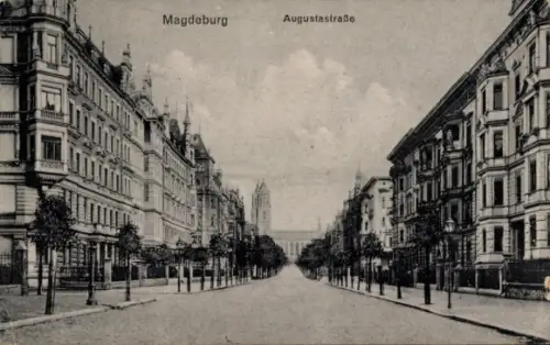 Ak Magdeburg an der Elbe, Augustastraße