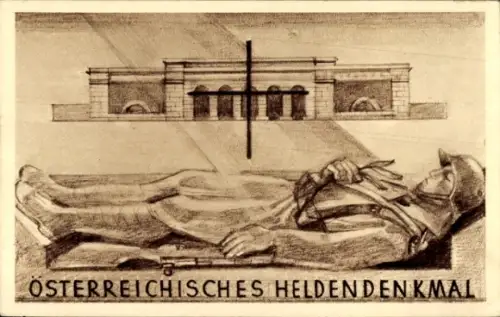 Ak Wien, Österreichisches Heldendenkmal, 1934