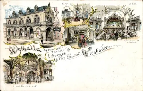 Litho Wiesbaden in Hessen, Restaurant Walhalla