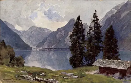 Künstler Ak Compton, Edward Harrison, Königssee Kessel