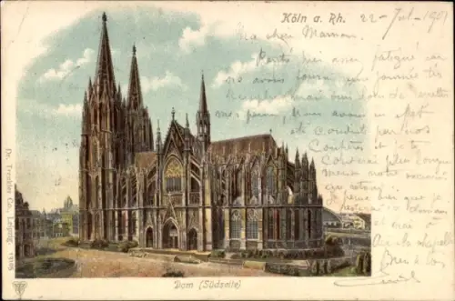 Litho Köln am Rhein, Dom