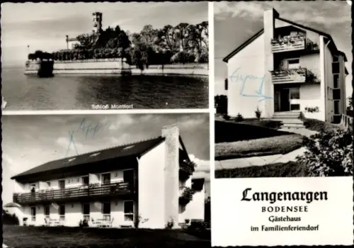Ak Langenargen am Bodensee, Schloß Montfort,  Bodensee, Gästehaus, Familienferiendorf
