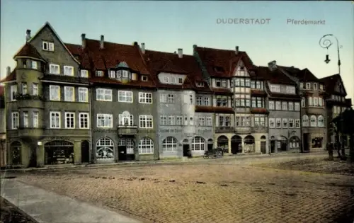 Ak Duderstadt im Eichsfeld, Pferdemarkt