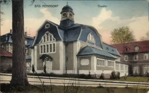 Ak Bad Nenndorf an der Weser, Theater in  Gebäude mit Kuppel, keine Personen sichtbar