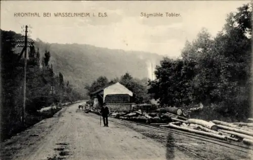 Ak Wasselonne Wasselnheim Elsass Bas Rhin, Kronthal, Sägmühle Tobler