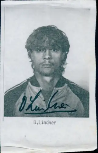 Autogramm Fußballer D. Lindner, Eintracht Braunschweig, Portrait