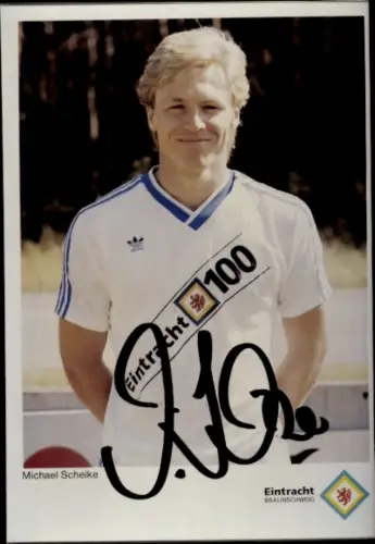 Autogrammkarte Fußballer Michael Scheike, Eintracht Braunschweig, Autogramm