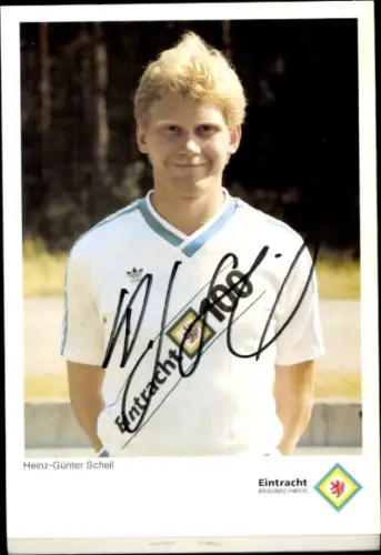 Autogrammkarte Fußballer Heinz Günther Scheil, Eintracht Braunschweig, Autogramm