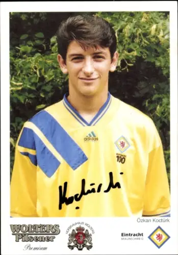 Autogrammkarte Fußballer Özkan Koctürk, Eintracht Braunschweig, Autogramm