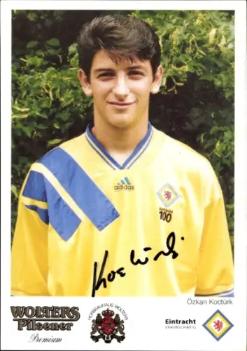 Autogrammkarte Fußballer Özkan Koctürk, Eintracht Braunschweig, Autogramm