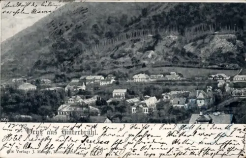 Ak Hinterbrühl in Niederösterreich, Gesamtansicht