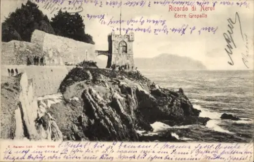 Ak Nervi Genova Genua Liguria, Torre Gropallo