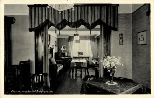 Ak Bad König Odenwald, Genesungsheim Dr. Zimper, Tagesraum