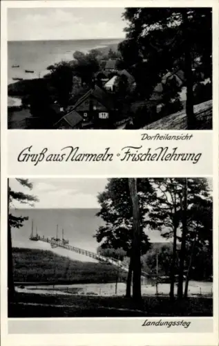 Ak Polsk Narmeln Gdańsk Danzig, Gesamtansicht, Landungssteg