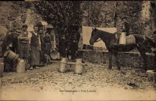 Ak Milchmänner, Milchverkauf, Französische Tracht