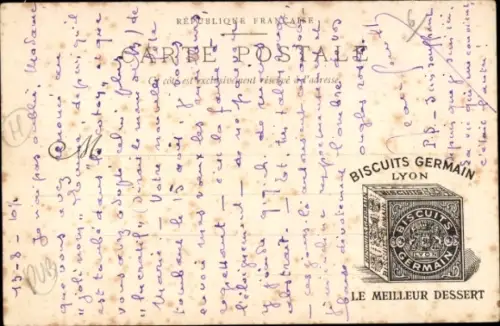 CPA Reklame, Biscuits Germain Lyon