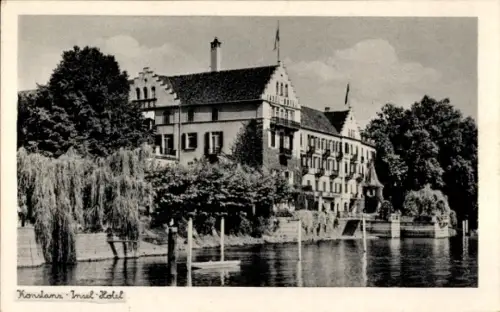 Ak Konstanz am Bodensee, Insel Hotel