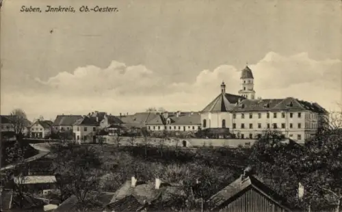 Ak Suben Oberösterreich, Stadtansicht